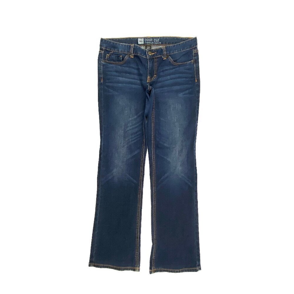 Mossimo Bootcut‎ Women's size 10P Dark Wash Blue Denim jeans